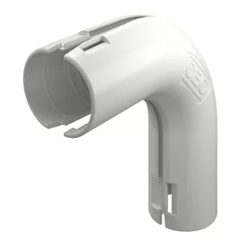   OBO-2154066 Quick-Pipe 90°-os könyök 0 M25 0 hófehér - 3000 BMS M25 RW