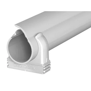   OBO-2154501 Quick-Pipe szett Quick-csatorna + Quick-bilincs M16 világos- szürke - 2954 M16 LGR