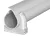 OBO-2154536 Quick-Pipe szett Quick-csatorna + Quick-bilincs M25 világos- szürke - 2954 M25 LGR
