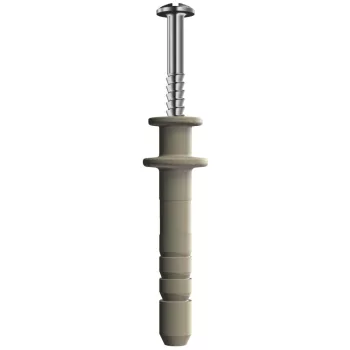   OBO-2347407 beütő dübel kettős peremmel 6x35mm szürkésfehér - 910 DF 6x35