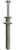 OBO-2347407 beütő dübel kettős peremmel 6x35mm szürkésfehér - 910 DF 6x35