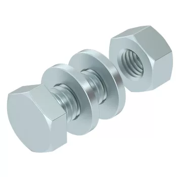   OBO-3156494 hatlapfejű csavar anyával és alátéttel M6x12 tűzihorganyzott, DIN 267, Teil 10 - SKS 6x12 F