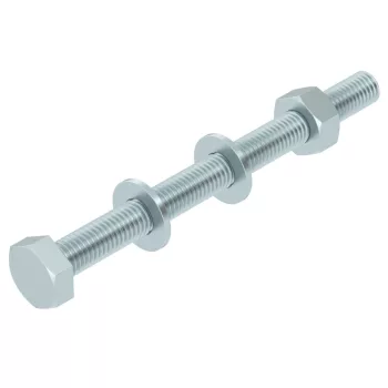   OBO-3160793 hatlapfejű csavar anyával és alátéttel M10x120 tűzihorganyzott, DIN 267, Teil 10 - SKS 10x120 F