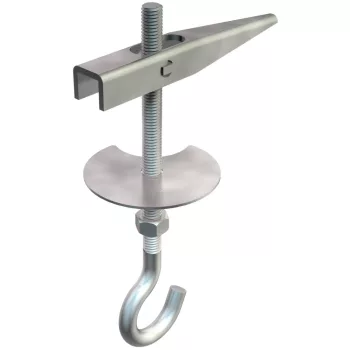   OBO-3482057 billenőfejes függesztőszár mennyezethoroggal M5x65mm galvanikusan horganyzott, DIN EN 12329 - 455 M5x65 G