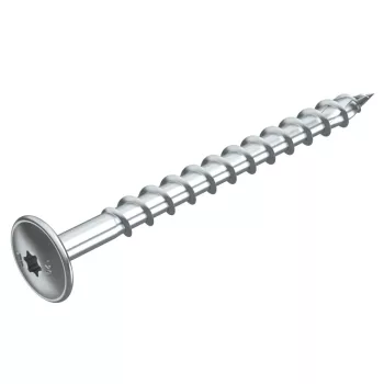   OBO-3498144 Tányérfejű facsavar Fa építményszerkezethez		 10x120 galvanikusan horganyzott, DIN EN 12329 - HT 10x120 TD