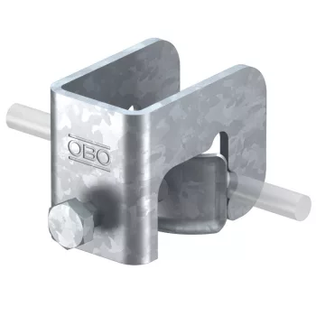   OBO-5014469 VARIO-földelőkapocs nyomólappal 16-37 mm, tűzihorganyzott 61x46x88 merítetten tűzihorganyzott, DIN EN ISO 1461 - 1814 FT D37