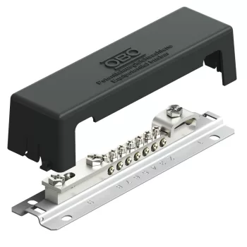   OBO-5015105 potenciálkiegyenlítő-sín kültérre, fém lábbal 188mm fekete - 1809 AM