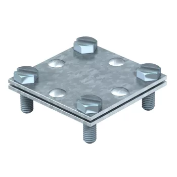   OBO-5314534 keresztösszekötő betétlemez nélkül 30mm merítetten tűzihorganyzott, DIN EN ISO 1461 - 255 A-FL30 FT