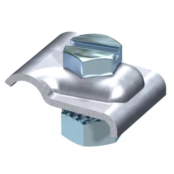   OBO-5326303 szorítóbak csavarral M8x25mm merítetten tűzihorganyzott, DIN EN ISO 1461 - 324 S-FT