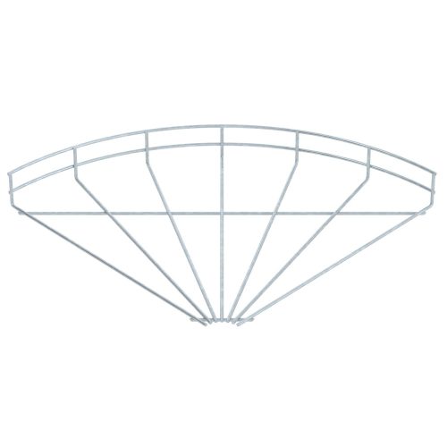OBO-6002242 90°-os ív rácsos kábeltálcához 55x400 merítetten tűzihorganyzott, DIN EN ISO 1461 - GRB 90 540 FT