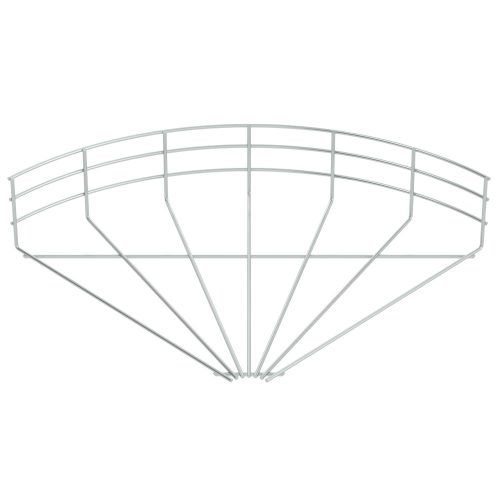 OBO-6002378 90°-os sarokidom rácsos kábeltál 105x400 galvanikusan horganyzott, DIN EN 12329 - GRB 90 140 G