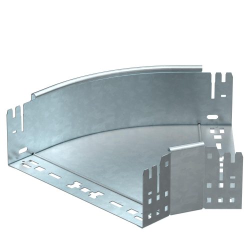 OBO-6041784 45°-os idom gyorsösszekötővel 110x300 merítetten tűzihorganyzott, DIN EN ISO 1461 - RBM 45 130 FT