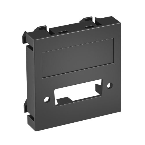 OBO-6104781 Modul 45 DVI csatl. aljz. csatlakozó hüvely nélkül 45x45mm szürkésfekete - MTG-DV O SWGR1