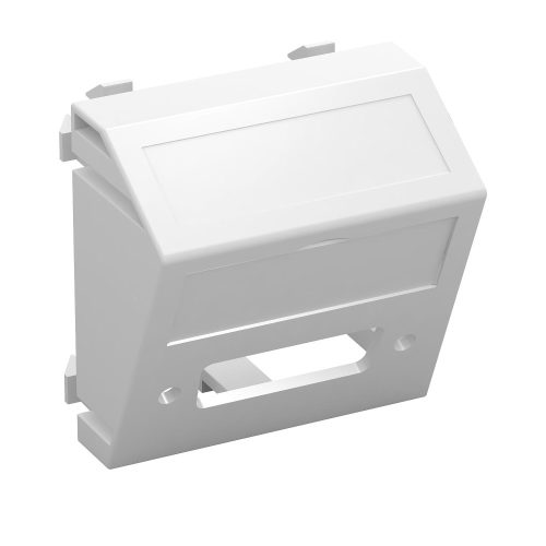 OBO-6104790 Modul 45 DVI csatl. aljz. csatlakozó hüvely nélkül 45x45mm hófehér - MTS-DV O RW1