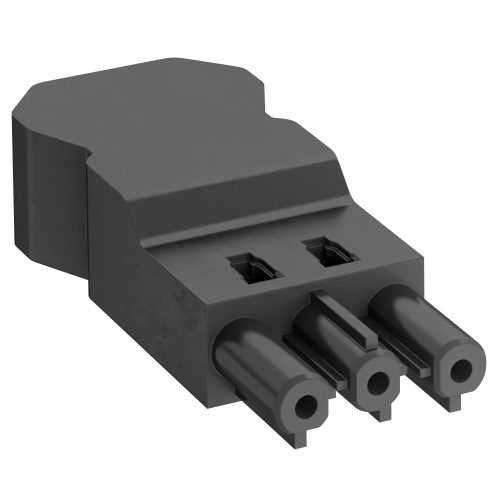 OBO-6108064 Csatlakozó hüvely 3 pólusú csavaros csatlakozással		 0 fekete - BT-S4 GST18i3 SW