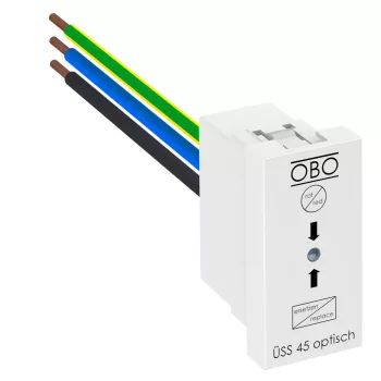   OBO-6117473 túlfeszültségvédelem, Modul 45 optikai kijelzéssel 255V hófehér - ÜSS 45-O-RW