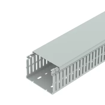   OBO-6178563 Vezetékrendező csatorna halogénmentes 75x100x2000 világos- szürke - LKVH N 75100