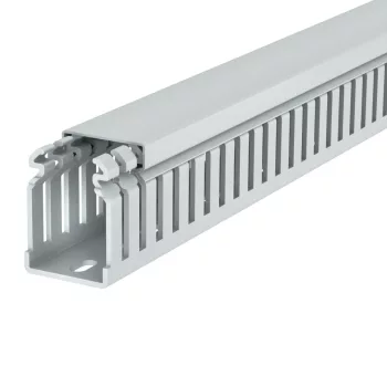   OBO-6178582 Vezetékrendező csatorna halogénmentes 50x37,5x2000 világos- szürke - LKVH 50037