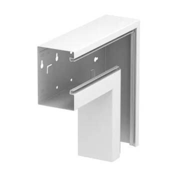   OBO-6277530 Lapos sarokelem eső aszimmetrikus 90x130mm hófehér - GS-AFF90130RW