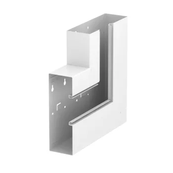   OBO-6278020 Lapos sarokelem emelkedő aszimmetrikus 70x210mm hófehér - GS-AFS70210RW