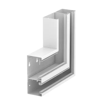  OBO-6278220 Lapos sarokelem emelkedő aszimmetrikus 70x170mm hófehér - GS-DFS70170RW
