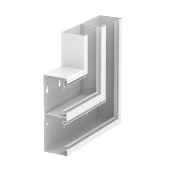   OBO-6278420 Lapos sarokelem emelkedő szimmetrikus 70x210mm hófehér - GS-DFS70210RW