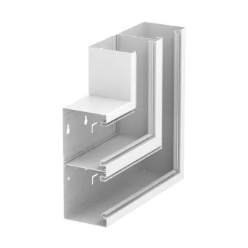   OBO-6278520 Lapos sarokelem emelkedő szimmetrikus 90x210mm hófehér - GS-DFS90210RW