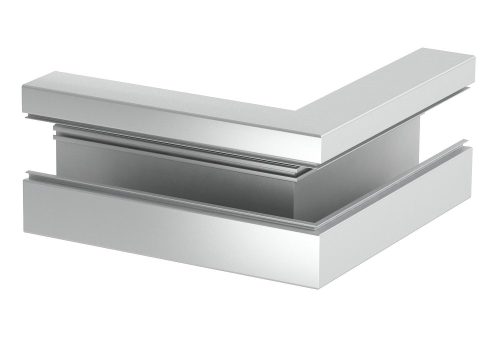 OBO-6279413 Külső könyök asszimmetrikus 70x170mm eloxált - GA-AA70170EL