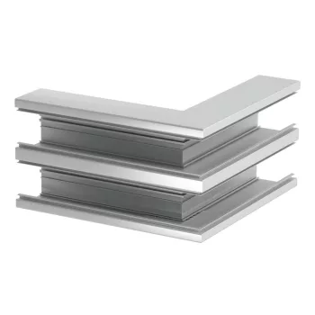   OBO-6279613 Külső könyök kétrekeszes 90x210mm eloxált - GA-DA90210EL