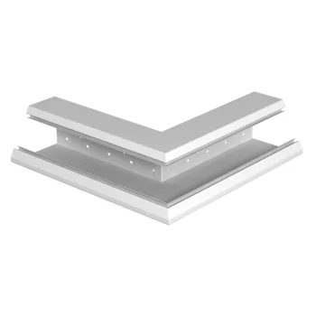   OBO-6282710 külső sarok aszimmetrikus 133x110mm hófehér - GEK-SAA133110RW