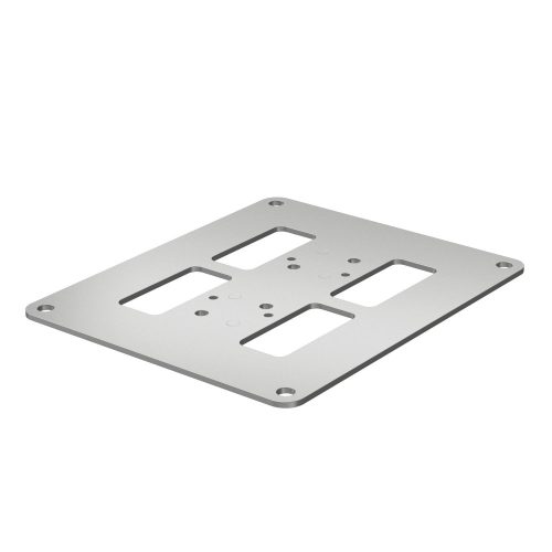 OBO-6290134 fenéklemez 200x170x3mm szalaghorganyzott / műanyag bevonatú, DIN EN 10346 fehéralumínium - ISSBP140110WA