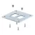 OBO-6290416 szerelőtalp ipari oszlophoz 250x250x8mm fehéralumínium - ISS160160BP