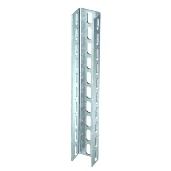  OBO-6340016 U-oszlop 3 oldalon perforált 70x50x200 merítetten tűzihorganyzott, DIN EN ISO 1461 - US 7 20 FT