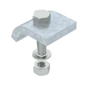   OBO-6355242 rögzítő szöglet hatlapfejű csavarral,h = 20 mm 60x50 merítetten tűzihorganyzott, DIN EN ISO 1461 - KWS 20 FT