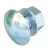 OBO-6406130 félgömbfejű csavar kombianyával M6x12 galvanikusan horganyzott, DIN EN 12329 - FRSB 6x12 G