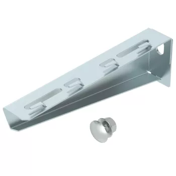   OBO-6424608 fali és oszlopkonzol rácsos kábeltálcához B210mm szalaghorganyzott, DIN EN 10346 - MWAG 12 21 FS