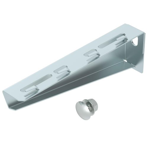 OBO-6424608 fali és oszlopkonzol rácsos kábeltálcához B210mm szalaghorganyzott, DIN EN 10346 - MWAG 12 21 FS