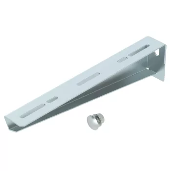   OBO-6424740 fali és oszlopkonzol M10x25 rögzítőcsavarral B310mm szalaghorganyzott, DIN EN 10346 - MWA 12 31S FS