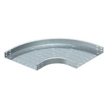   OBO-7001290 90°-os sarokidom vízszintes, kerek kivitel 60x400 szalaghorganyzott, DIN EN 10346 - RB 90 640 FS