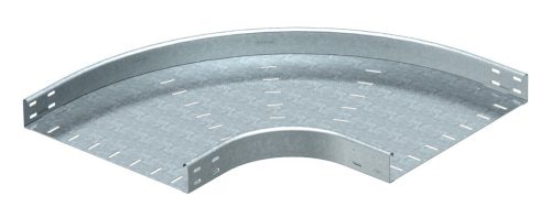 OBO-7001290 90°-os sarokidom vízszintes, kerek kivitel 60x400 szalaghorganyzott, DIN EN 10346 - RB 90 640 FS
