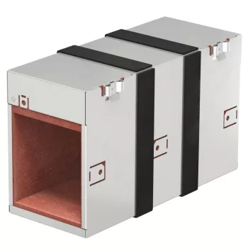   OBO-7204120 tűzgátló átvezetés háromoldalú habtéglával komplett 300x123x181 felületkezelés nélkül, utókezelt - PMB 110-4 A2