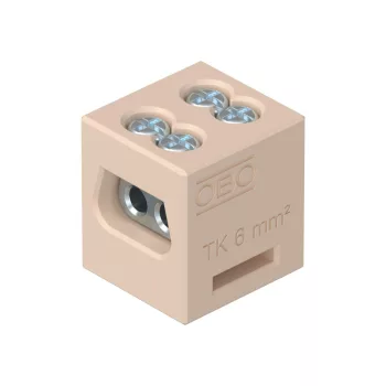   OBO-7205703 Kerámiasorkapocs kettes Firebox T dobozokhoz 6 mm2 0 0 - TK 06-2