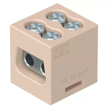   OBO-7205707 Kerámiasorkapocs kettes Firebox T dobozokhoz 16 mm2 0 0 - TK 16-2