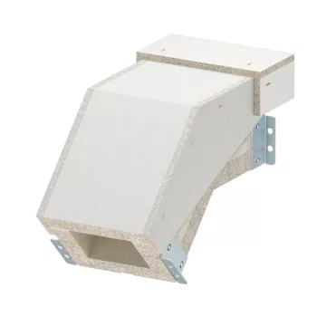   OBO-7217940 Függőleges ív eső EI60 PLCS D060810-hez 100x80 szürke - PLCS VF060810