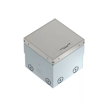   OBO-7368326 Szerelvénybeépítő egys. komplett 2db dugalj, fix rozsdmentes tető 140x140x110  - UDHOME2 GVV