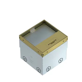   OBO-7368346 Szerelvénybeépítő egys. üres burkolható 15 mm mély sárgaréz 140x140x110  - UDHOME2 GM15