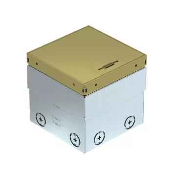   OBO-7368348 Szerelvénybeépítő egys. üres fix sárgaréz tető 140x140x110  - UDHOME2 GM