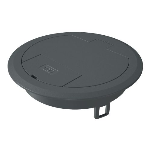 OBO-7405082 csapófedél műanyag kábelkivezetővel 140x140x40 acélszürke - GES R2 7011