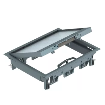   OBO-7405321 Szerelvénybeépítő egység univerzális 274x221x66 acélszürke - GES6-2U10T 7011