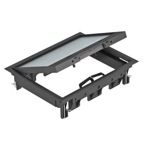 OBO-7405322 Szerelvénybeépítő egység univerzális 274x221x66 grafitszürke - GES6-2U10T 9011